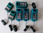 6 Makita Laders & 6 Accu's, Ophalen of Verzenden, Gebruikt, Overige typen