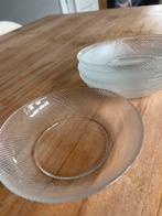 Set van glazen bordjes, Ophalen of Verzenden, Bord(en), Effen, Glas