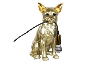 Chihuahua lamp 30 cm hoog, goud  beschikbaar voor biedingen