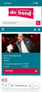 Ice ticket Oldenzaal, Tickets en Kaartjes, Eén persoon