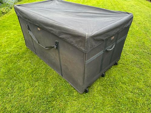 kussenbak tuinkussenbox opbergbak L150xH72xD83 canvas rijdba, Tuin en Terras, Tuinmeubel-accessoires, Gebruikt, Ophalen