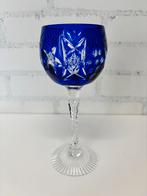 Antiek kristallen glas, cobalt blauw, Antiek en Kunst, Antiek | Glas en Kristal, Ophalen of Verzenden