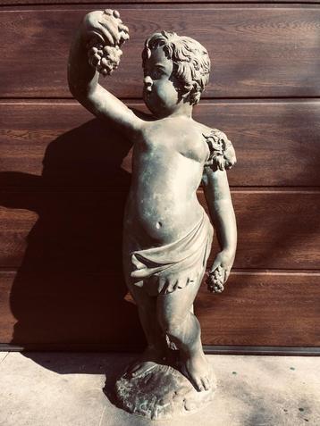 Zeldzaam antiek Bronzen Putto tuinbeeld! beschikbaar voor biedingen