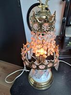 Tafellamp retro kitsch tip lamp, Huis en Inrichting, Lampen | Kroonluchters, Ophalen, Zo goed als nieuw, Metaal, Kitsch