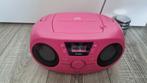 Bigben CD61 - Radio CD speler voor kinderen - USB – Roze, Ophalen of Verzenden, Zo goed als nieuw, Radio