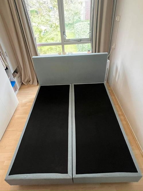 Boxspring incl 2 losse matrassen, Huis en Inrichting, Slaapkamer | Boxsprings, Gebruikt, 160 cm, 200 cm, Tweepersoons, Ophalen