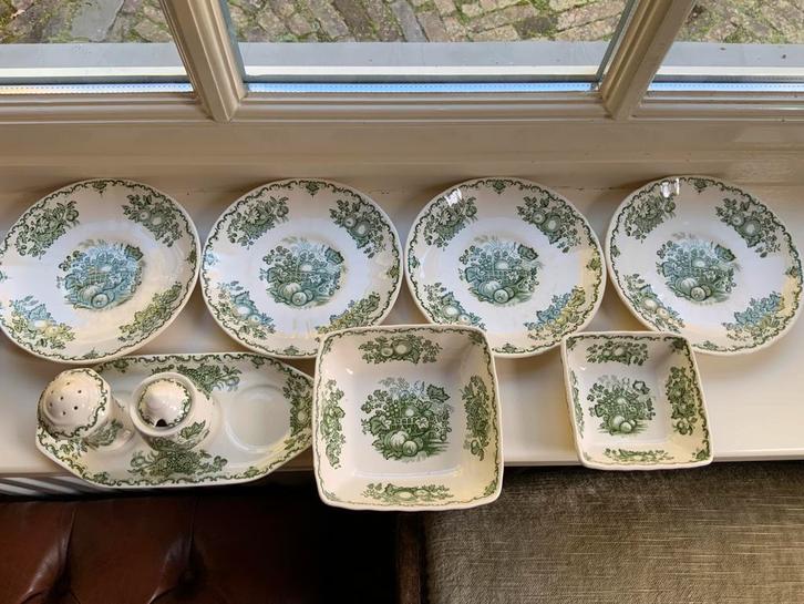 Mason‘s fruit basket zout mosterd desert schaaltjes schotels, Antiek en Kunst, Antiek | Servies los, Ophalen of Verzenden