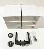 7X INTERSTEEL CANDY DEURKRUK OP ROND ROZET ANTRACIET/CHROOM, Ophalen of Verzenden, Nieuw, Overige materialen, Klink of Kruk