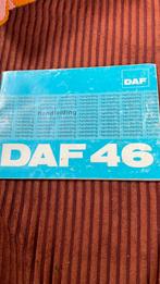 Instructieboekje DAF 46, Auto diversen, Ophalen of Verzenden