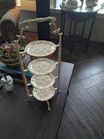 Antieke Engelse etagere voor hightea, Ophalen of Verzenden, Zo goed als nieuw