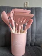 ROZE KEUKENHULPJES SET, Ophalen of Verzenden, Zo goed als nieuw