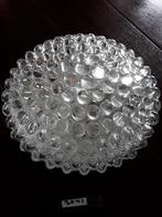 Plafonniere, plafondlamp glas Vintage, Huis en Inrichting, Lampen | Plafondlampen, Ophalen of Verzenden, Zo goed als nieuw, Glas