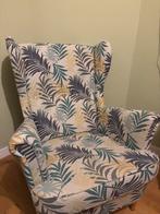 IKEA Strandmon fauteuil in botanische print, Huis en Inrichting, Verzenden, Zo goed als nieuw