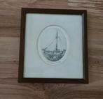 Anna Doedijns originele ets Boeier - schip scheepvaart, Verzenden