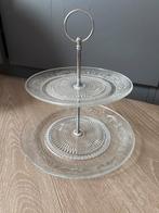 Etage schaal glas, Ophalen of Verzenden, Zo goed als nieuw
