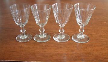 4 gave antiek glas 19e eeuw nr.3 beschikbaar voor biedingen