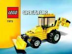 Lego creator Graaftractor 7875 digger, Ophalen of Verzenden, Zo goed als nieuw, Complete set, Lego