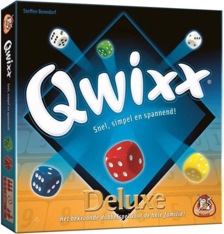 Qwixx Deluxe White Goblin Games Kaartspel Nieuw, Hobby en Vrije tijd, Gezelschapsspellen | Kaartspellen, Nieuw, Een of twee spelers
