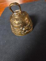 Antieke bronzen of messing tafelbel met decoratie, Antiek en Kunst, Antiek | Koper en Brons, Ophalen of Verzenden