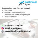 Boekhouding voor zzp'ers en eenmanszaken voor €50,- p/m, Komt aan huis, Administratie of Boekhouding