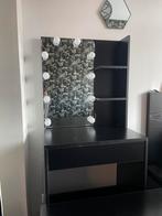Makeup tafel met hollywood spiegel, Ophalen, Gebruikt, 100 tot 150 cm, Minder dan 150 cm
