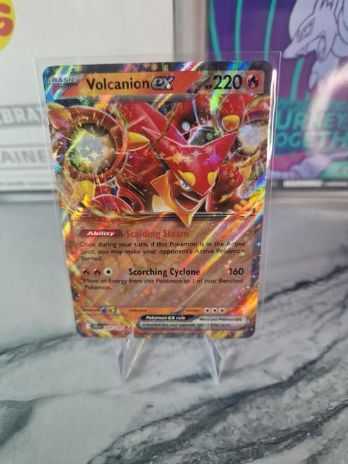 Pokemon Kaart: Volcanion EX (JTG 031/159), Hobby en Vrije tijd, Verzamelkaartspellen | Pokémon, Zo goed als nieuw, Losse kaart