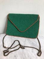 By-Bar gala/avond tasje/clutch, groen met glaskraaltjes, Sieraden, Tassen en Uiterlijk, Tassen | Damestassen, Ophalen of Verzenden