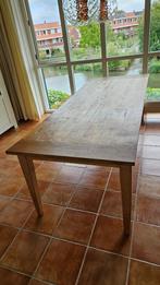 mooie teakhouten tafel met 3 lades, Gebruikt, 200 cm of meer, Vijf personen of meer, Rechthoekig