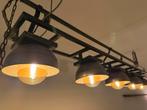 Industriële fabriekslamp 5 lampen, Ophalen, Zo goed als nieuw, Metaal
