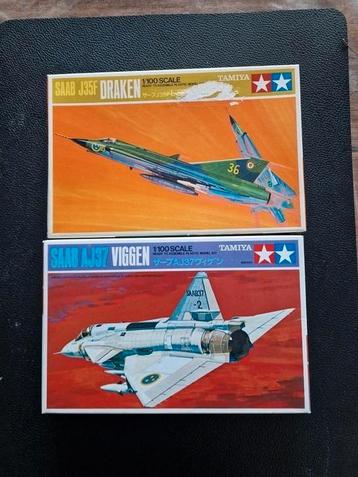 Saab Draken & Viggen 1:100 Tamiya beschikbaar voor biedingen