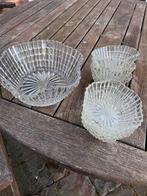 Glazen schalen set, Huis en Inrichting, Woonaccessoires | Schalen en Manden, Schaal, Ophalen of Verzenden, Overige vormen, Glas
