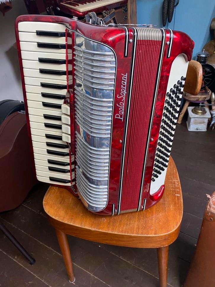 Accordeon Paolo Saproni te koop/te ruil, Muziek en Instrumenten, Accordeons, Gebruikt, Toetsaccordeon, 80-bas, Overige merken