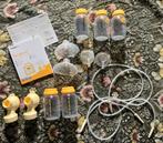 Medela Symphony afkolfset 21mm (Small) + 3 bewaarflessen, Ophalen of Verzenden, Zo goed als nieuw, Jongetje of Meisje