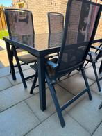 Tuintafel met 4 stoelen, Ophalen, Zo goed als nieuw