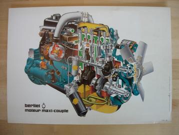 Berliet Lijnmotor Tekening ca 1972 - Maxi Couple beschikbaar voor biedingen