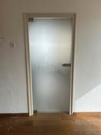 Glazen Binnendeur, Doe-het-zelf en Verbouw, Deuren en Horren, Ophalen, 80 tot 100 cm, Binnendeur, Minder dan 200 cm