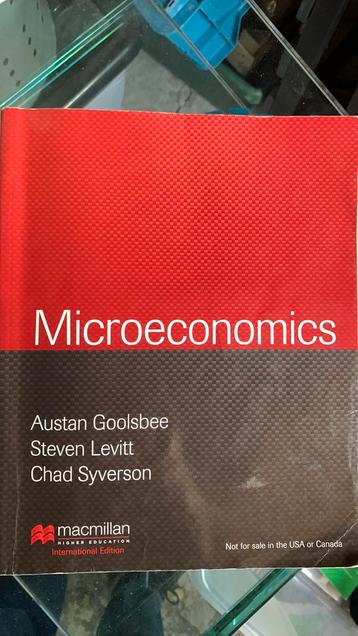 Microeconomics beschikbaar voor biedingen