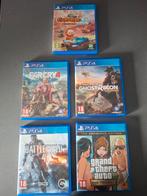 5 PS4 games GTA battlefield farcy 4 garfieldkart Ghost Recon, Vanaf 18 jaar, Shooter, 1 speler, Ophalen of Verzenden