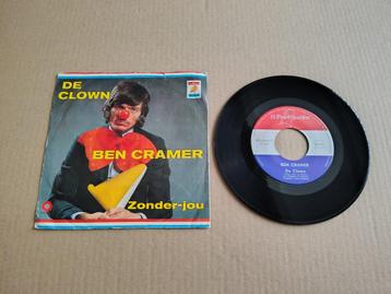 7" Single: Ben Cramer - De Clown (1971)   beschikbaar voor biedingen