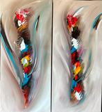 Gena G.- Twee Luik- Handgeschilderd- Uniek, Ophalen of Verzenden