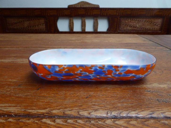 Strak vormgegeven opaline schaaltje, Antiek en Kunst, Antiek | Glas en Kristal, Ophalen of Verzenden