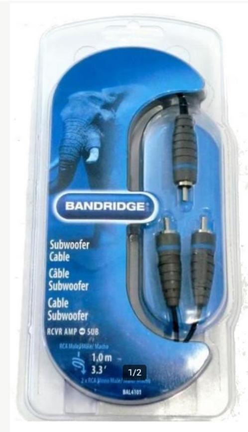 Bandridge BAL4101 Subwoofer kabel, Audio, Tv en Foto, Audiokabels en Televisiekabels, Nieuw, Interlink-kabel, Minder dan 2 meter