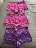 Set van 3 leuke dames boxershorts met kanten details.40/42, Ophalen of Verzenden, Slip