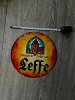 emaille / metalen wand bier bord 30 cm leffe, Verzamelen, Overige merken, Reclamebord, Plaat of Schild, Ophalen of Verzenden