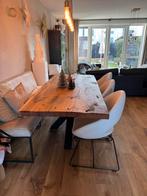 Super mooie zware een unieke eettafel te koop!, Huis en Inrichting, Tafels | Eettafels, 200 cm of meer, Zo goed als nieuw, Rechthoekig