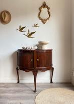 Vintage Halfrond/halve maan kastje XL Queen Ann style, Antiek en Kunst, Ophalen