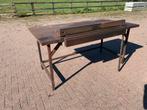 Lastafel werkbank met zetbank, Ophalen, Gebruikt, 70 tot 120 cm