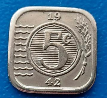 Nederland 5 cent 1942 (naslag)    beschikbaar voor biedingen
