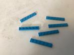Lego plaat 1x6 azuurblauw, Ophalen of Verzenden, Gebruikt, Losse stenen, Lego