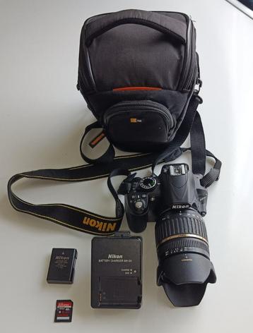 Nikon D3100 set met Tamron 18-200 mm, 16000 clicks